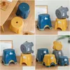 Baby Chairs Taboret Plastic Stool Bench Home Children Upset Antiskid Trample Feet Rubber Tread The Bath 231019 Drop Delivery Garden Fu Dhu3V