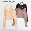 Novas roupas de yoga com almofada no peito feminino outono inverno pendurado luss pescoço esportes de manga comprida profissional pilates treinamento feminino yoga moletom com capuz