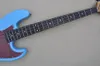 4 strängar Blue Electric Bass Guitar med 20 banden Rosewood Freboard anpassningsbar