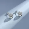 Hoge kwaliteit Pass Diamond Tester Moissanite oorbellen 925 sterling zilver fijne sieraden Star Stud voor meisje cadeau