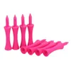 Tees de golf 100pcs60MM Plástico rosa Golf Castle Ball Tees Golfer Club Práctica Accesorio Deportes 231207