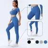 Lu Lu Pant Yoga Outfit Leggings côtelés Push Up Collants Femmes Gym Legging sans couture pour Fitness Taille haute Sport Align Lemon Vêtements d'entraînement Sport Align Lemonswear