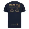 Camisetas masculinas ao ar livre 2023 Team Championship Edição comemorativa F1 Racing Suit Polo de manga curta Verstappen Mesmo novo produto 7k45