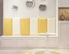 Hoofdbord Effen kleur mode vochtbestendig zacht verpakt nachtkastje muurstickers decoratie 231207