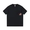 T-shirt Plus da uomo Polo Girocollo ricamato e stampato abbigliamento estivo in stile polare con magliette da strada in puro cotone y6027