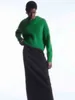 Kobiety swetry kobiety 2023 Autumn Fashion Style Raglan Knit Retro Retro Długie rękaw Chic Szyjka z kurczakiem Sweter Mujer
