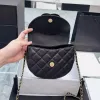 Luxury Caviar Sadel Designer Bag Man Cross Body Flap Chain Shoulder Påsar Totes Handväska äkta läderförfläckar Kopplingar