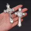 Charms Religious Cross Christian Jewelry Cross Pendant Saint Benedict Cross Pattern Pendant Halsband. 231208