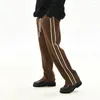 Calças masculinas Custom Track Draw String Cintura Homens Jogger Casual Street Sweatpants