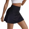 女性の体型決定剤テニスショートスカートエラスティックスポーツゴルフスコートスウェットフィットネス下着ポケット