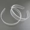 ヘッドバンド10pcs 25cm歯付き透明なプラスチックDIY女性ヘアアクセサリーのためのプレーン透明なヘアバンドRaw Hoops 231207