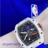 الرياضة الميكانيكية RM Watch RM67-02 لفائف تلقائية تلقائية مسطحة أذرع النحافة المريئة أنيقة الساعات الحدو