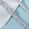 Fajas de diamantes de imitación de cristal para mujer, cinturón de fiesta de noche para dama de honor, accesorios para vestidos de novia, cinturones de novia CL3033