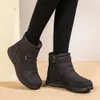 Bottes Épais en peluche hiver garder au chaud bottes pour femmes antidérapant imperméable bottes de neige femme talons plats chaud coton rembourré chaussures 231207