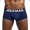 Sous-vêtements Jockmail Marque Sous-vêtements pour hommes Boxer Trunks Coton U Poche convexe Cuecas Calzoncillos Hombre Homme Shorts Gay Culottes