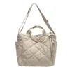 Sacos de noite Grande capacidade tote para mulheres saco lateral moda espaço algodão shopper compras bonito senhoras inverno 231207