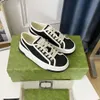 Sneakers firmate Scarpe casual oversize Bianco Nero Pelle di lusso Velluto scamosciato Espadrillas da donna Scarpe da ginnastica uomo donna Appartamenti Lace Up Platform 1978 S526 06