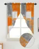 Занавеска маслом абстрактные геометрические оранжево-серые оконные занавески для гостиной спальни домашний декор треугольные