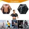 Bastu kort ärm för män svett skjortor viktminskning bantning topp kropp shaper fat brännare gymträning träning sport sport