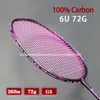 Badminton-Saite Superleichte 6U-Carbonschläger Professionelle Offensiv- und Defensivschläger mit Tasche Speed Z Force 2226lbs 231208