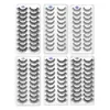 Faux cils 10 paires 3D Faux cils de vison pour ensembles de maquillage vente directe d'usine cosmétiques HD02/X01/X08