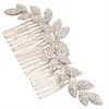 Coiffures pleine strass mariée côté peigne à cheveux femme élégante barrette en alliage pour princesse fête faveurs accessoires