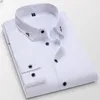 Camicie eleganti da uomo Camicia a maniche lunghe Slim Fit Versione coreana Resistente alle rughe e non stirabile Tendenza moda elastica giovanile