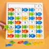 Intelligentiespeelgoed Montessori Baby Houten Magnetisch Visserijspeelgoed Letter Cognitiespel Kleurkoppelingsbord Leermiddelen Educatief speelgoed voor kinderen 231207