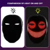 Party Maskers Led Light Up Masker Bluetooth APP Programmeerbaar Veranderend Gezicht Lichtgevend voor Halloween Kerst Carnaval Bar DJ 231207