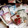 30 pièces Rose fleur Notes mémo livre matériel papier littéraire Vintage manuel Message décoratif cahiers bloc-notes 118 85mm