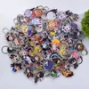 Nyckelringar 100st hundratals stilar akryl nyckelring anime nyckelning högkvalitativ chibi hänge nyckelkedjan tillbehör277g