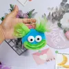 Funny Big Mouth Plush Coin Bag With Keychain Crazy Hairs Doll Kids Backpack Pendant Chain