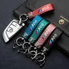 Chaveiros de alta qualidade padrão de fibra de carbono carro chaveiro logotipo personalizado chaveiro para peugeot 308 407 508 2008 3008 acessórioskeychains173i