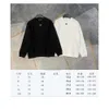 Huo P Jia inverted metal triangle round neck hoodie loose fit for couples
