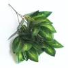Fiori decorativi imitano foglie colore 3 asta alta forcella che cambiano piante di plastica per la decorazione domestica verde artificiale