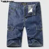 Męskie dżinsy Summer Nowa marka dżinsy dżinsowe spodenki bawełniane krótkie krótkie krótkie