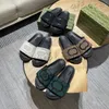 Designer slippers rubber slides sandal flat blooms fashion beach flip flops outdoor bathroom striped summer women men sliders