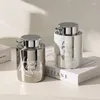 Vloeibare zeepdispenser Pomp Schuimende gel Opbergen Wassen Luxe fles Schuim Badkamer Keramiek Container Lotion Leeg Zilverachtig