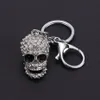 Keychains European And American Style Skull KeyChain Big Crystal Purse Bag Ornament Car Key Accessories Men Women Fashion Pendant204p