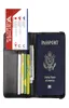 ポータブルパスポートホルダープリントPUレザーウォレット財布は、女性用の弾力性コード付き財布を交換します保管袋4363883