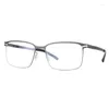 Solglasögonramar av hög kvalitet Franz Titanium Rectangular Optical Eye Glasses Frame For Men Gradient Lenses Vintage Reading Eyewear 2023