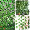 Dekorativa blommor 12st Ivy Artificial Plants Home Decor Wall Hanging Vines 26m/84ft Green Fake Leaves Garland DIY For Wedding Party Room