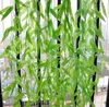 Decorative Flowers 1.8/1.9 Meter Artificial Willows Green Leaves Vines Fake Plants For Birthday Wedding Party Home Bar Decoration Craft DIY