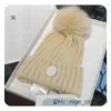 Bonnet/Crâne Casquettes Chapeaux de créateurs pour hommes Bonnet hommes casquette monclair chapeau monclair chapeau chaud chapeau hommes élégant lettre cachemire hiver chapeau casquette beanie pierre 1JNH