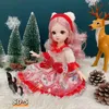 Bonecas 30cm BJD Ano de Natal Presentes Conjunto Completo 1/6 Anime com Roupas 23 Joint Corpo Móvel Meninas Dress Up Brinquedos 231207