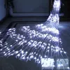 Christmas Decorations Thrisdar 3X 6X Water Flow Snowing Effect Curtain Fairy String Light Xmas Wedding Party el Window Waterfall Icicle Light 231207