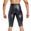 Men S Thin Leather Body Shaping Trained High Waist Control Pants Underwear Pressure Fiess Problem