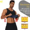 Sauna Vest For Men Sweating Tank Weight Loss Top Slimming Sleeveless Thin Fat Burner Sportwear Body Shaper Workout