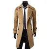 Herrgravrockar Casual Coat Turndown Collar Solid Color Temperament Thick Pure Jacket