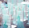 18*275 cm romantique Tulle nœud papillon chaise de mariage couvre ceintures mode ruban cravate fête événement décorations chaise ceinture AL8466